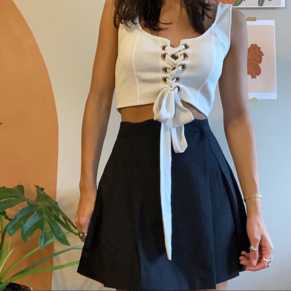 forever 21 lace up top